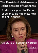 This was Nancy Pelosi�s reaction to Trump saying men will not being allowed to play in women�s sports. The Democrats sat on their hands during the entire speech, not once standing or applauding anything, even when individuals in the balcony were honored for deeds and actions. 